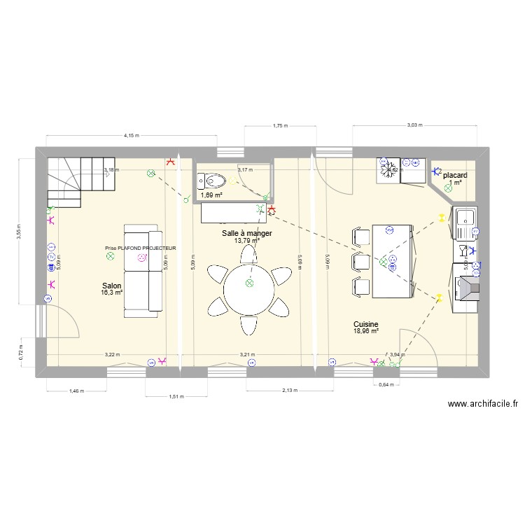 sSCHEMA ELEC ST REMY. Plan de 12 pièces et 115 m2