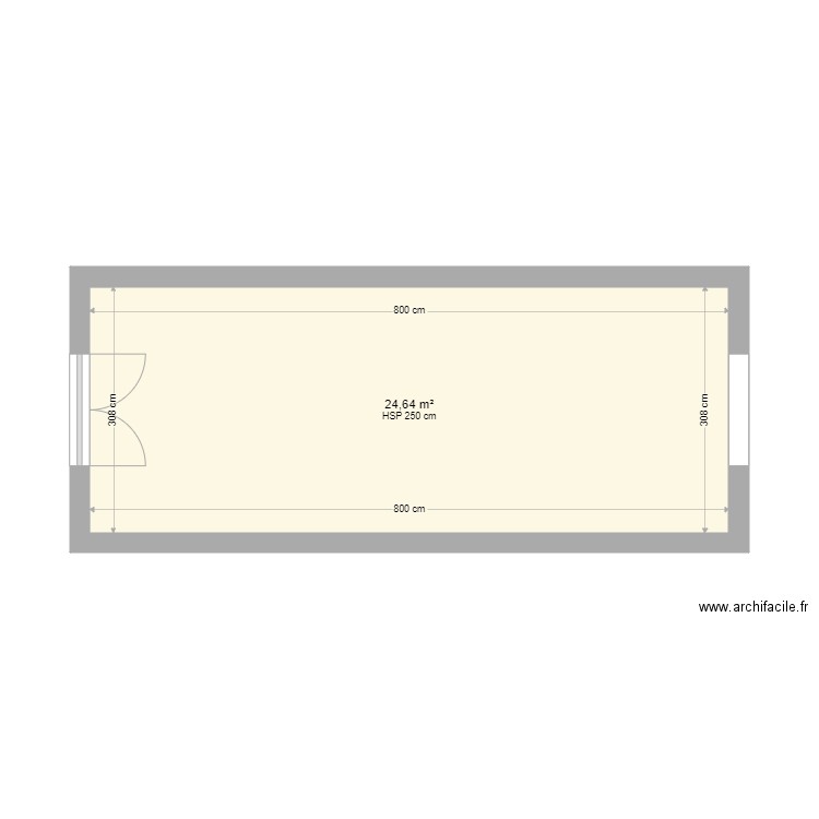 MAGASIN ANNEXE. Plan de 1 pièce et 25 m2