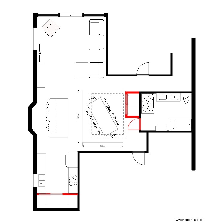 chainer 2. Plan de 0 pièce et 0 m2