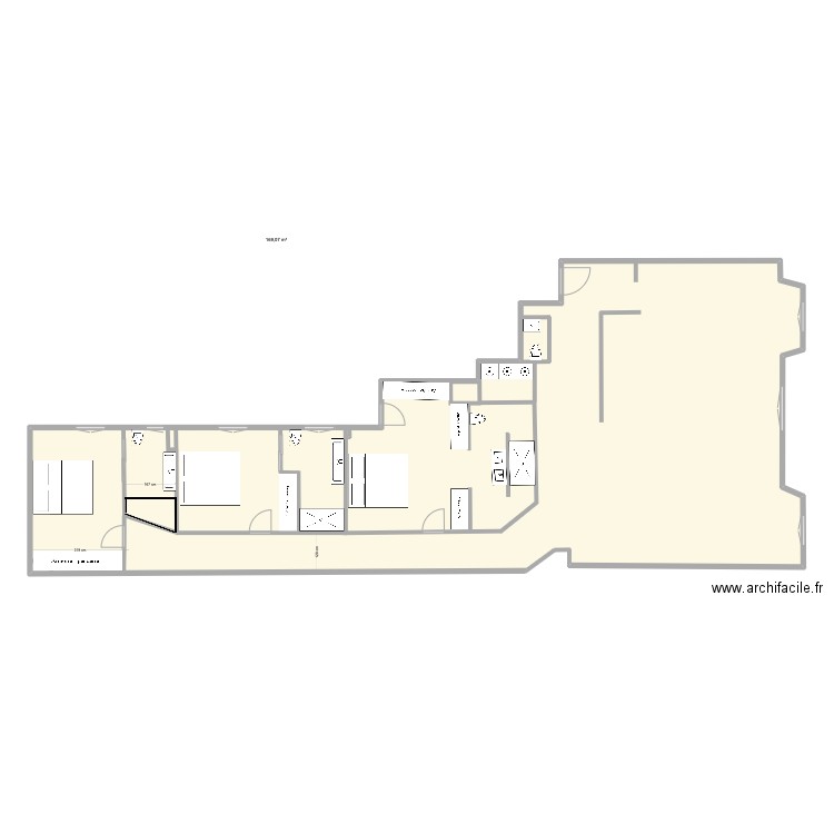 hermosilla 4 opciopn 1 . Plan de 1 pièce et 169 m2