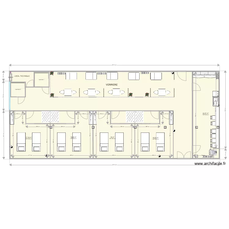 Pi&egrave;ce principale DISPO 1. Plan de 