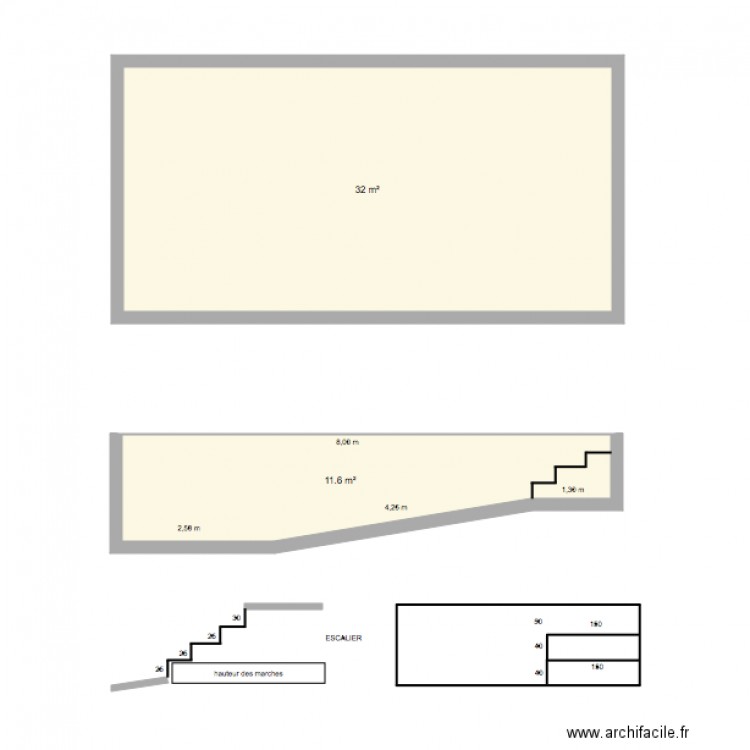 piscine 8x4. Plan de 0 pièce et 0 m2