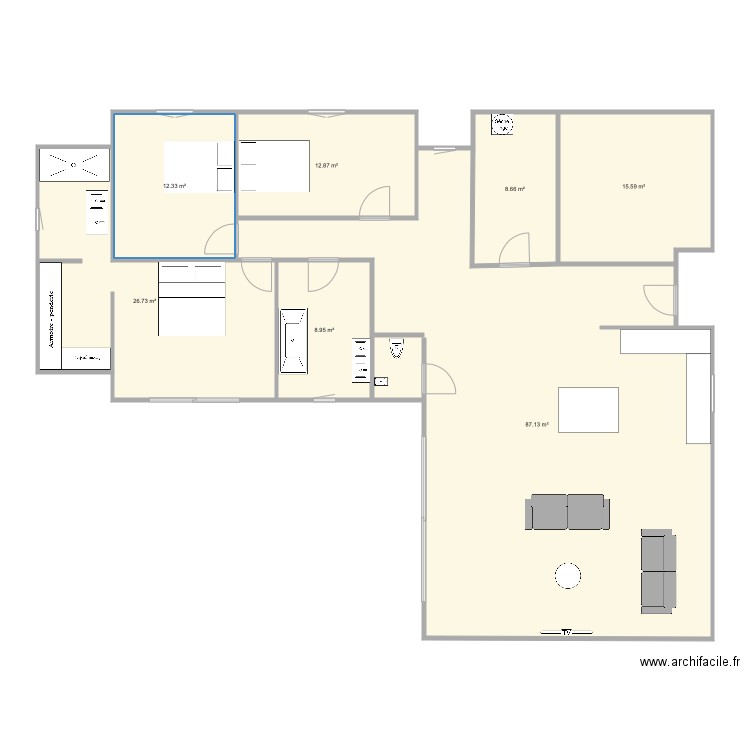 plan maison 1. Plan de 0 pièce et 0 m2