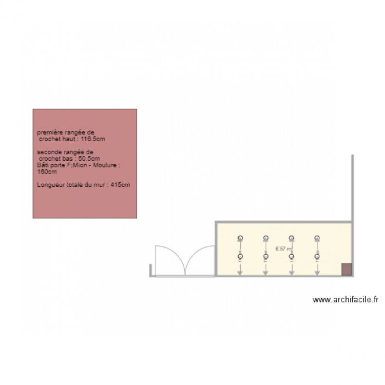 mural accrochage Direction 27. Plan de 0 pièce et 0 m2