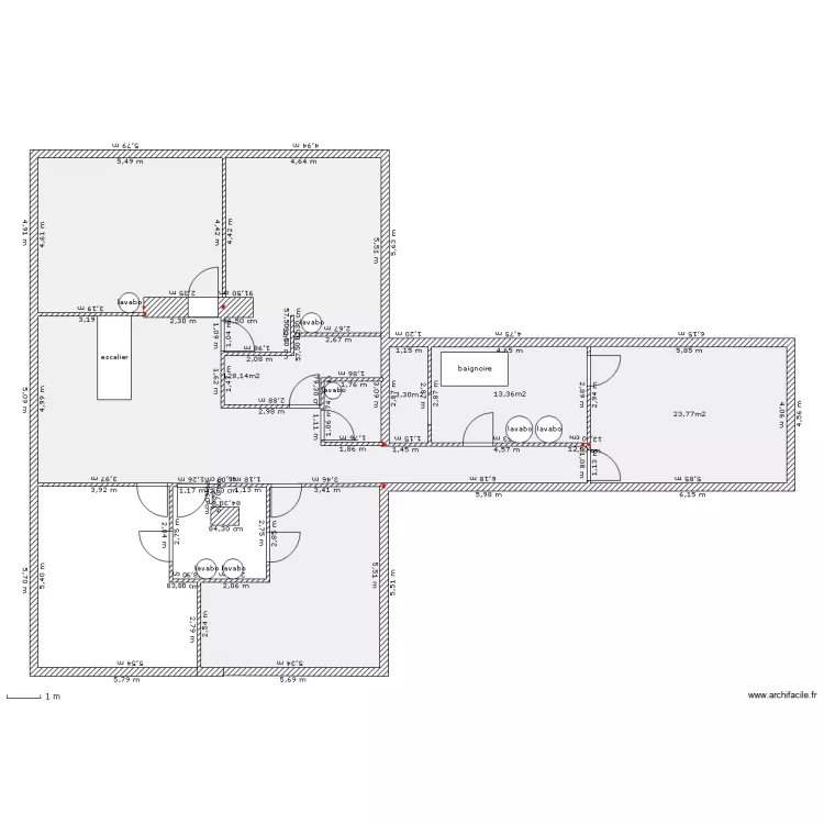 etage . Plan de etage . Plan de