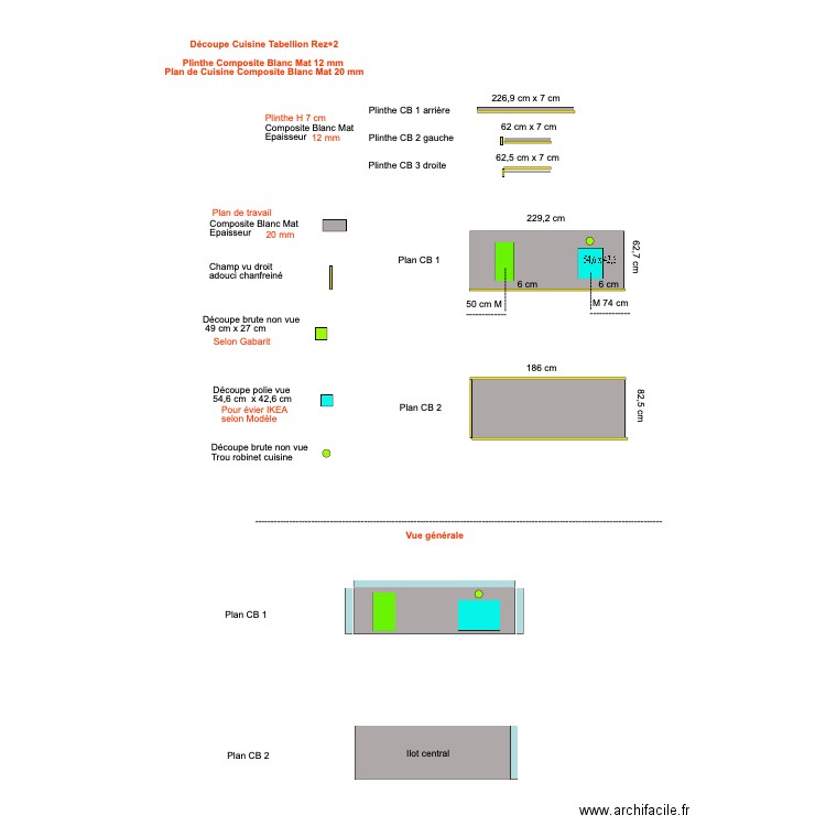 Tablette cuisine Tabellion 2e. Plan de 0 pièce et 0 m2