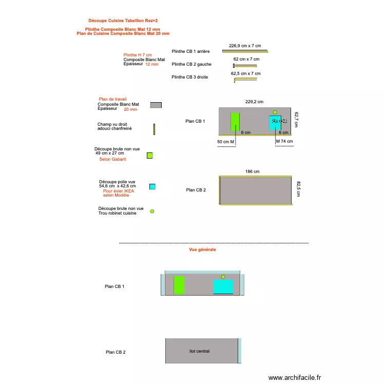 Tablette cuisine Tabellion 2e. Plan de 0 pièce et 0 m2