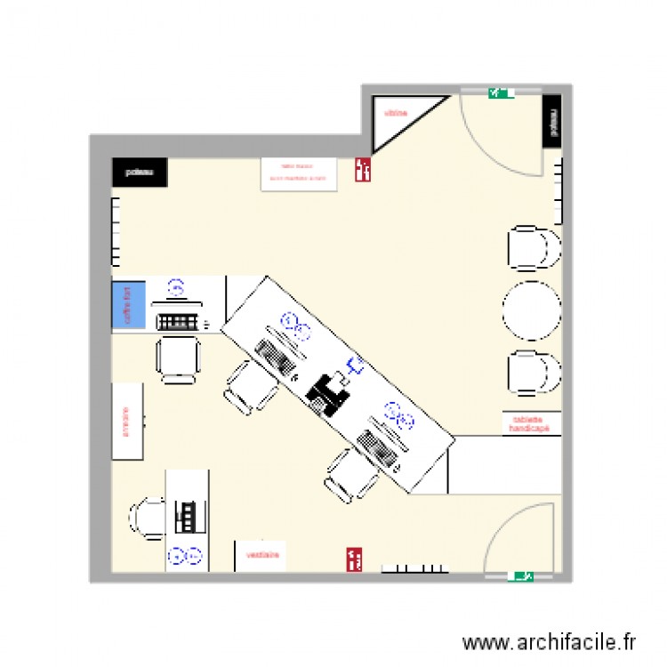 comptoir4. Plan de 0 pièce et 0 m2