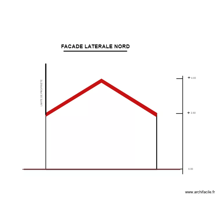  VRY FACADE LATERALE NORD 1. Plan de 
