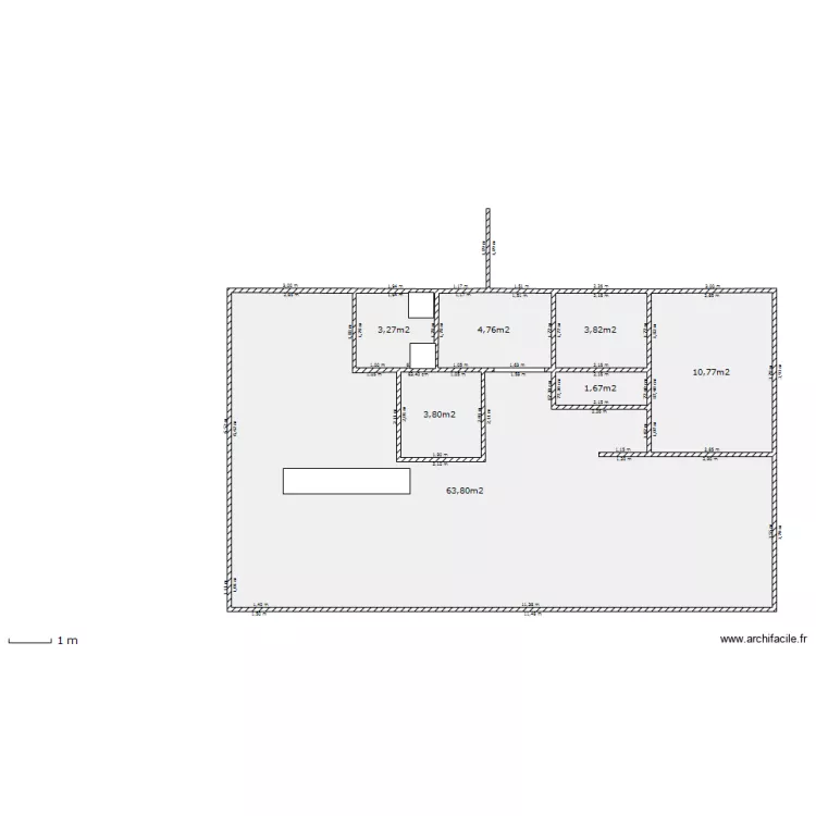 ONZE MANCHES RDC. Plan de 