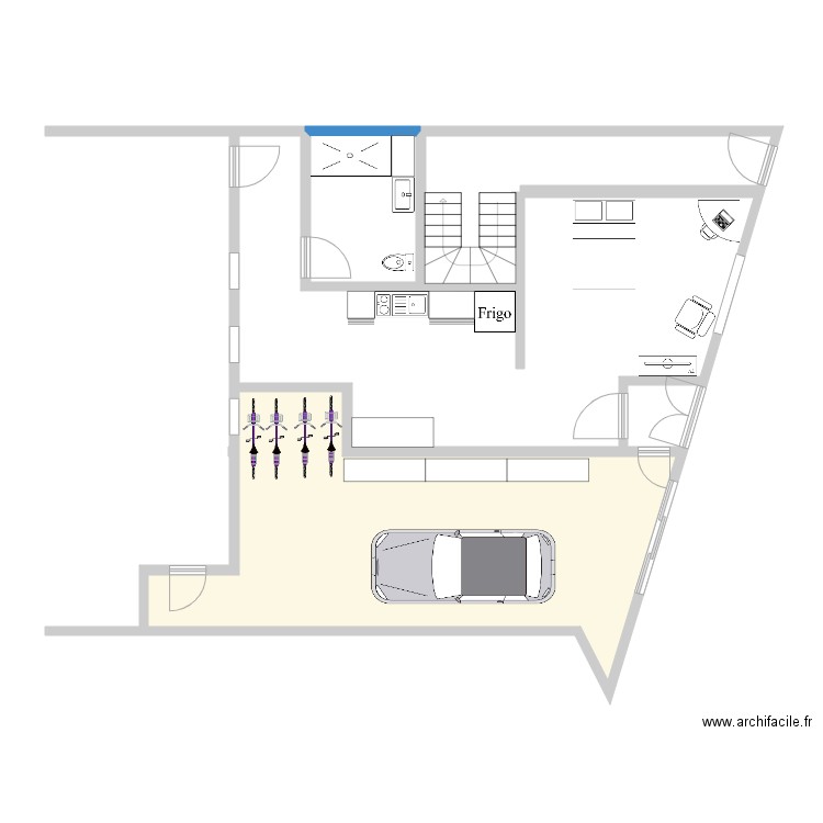 plan3. Plan de 3 pièces et 106 m2