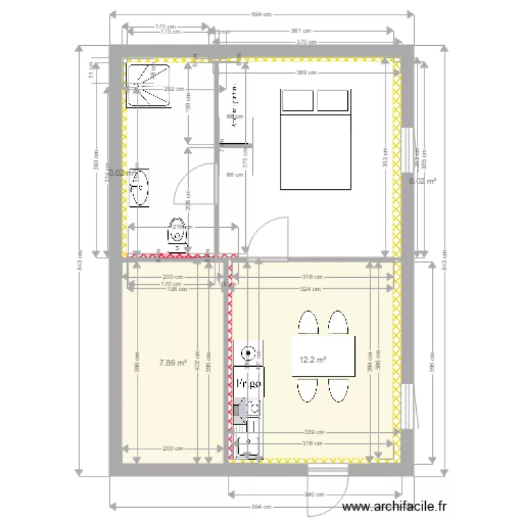 REZ GAUCHE ASENCIO MODIFIE. Plan de REZ GAUCHE ASENCIO MODIFIE. Plan de