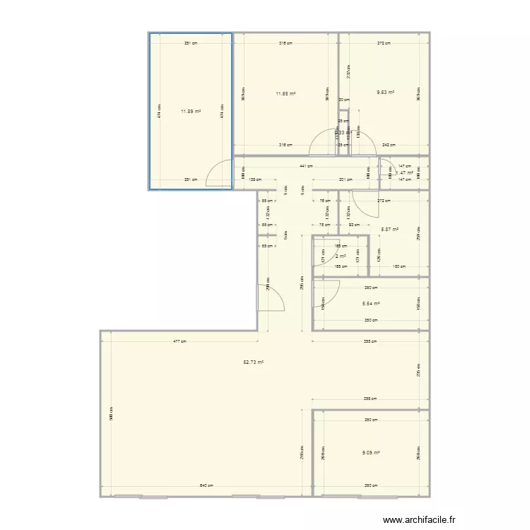 379 paradis apres modif. Plan de 