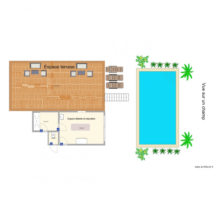 cabine de soin. Plan de 0 pièce et 0 m2