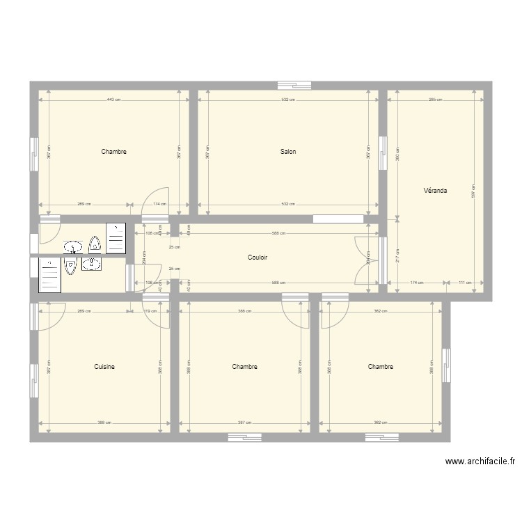  maison. Plan de 0 pièce et 0 m2