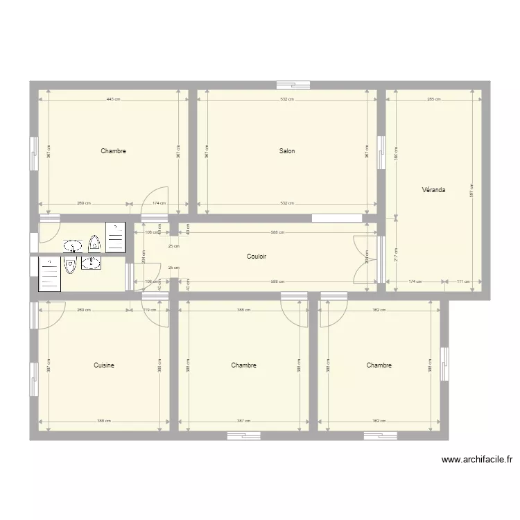  maison. Plan de 
