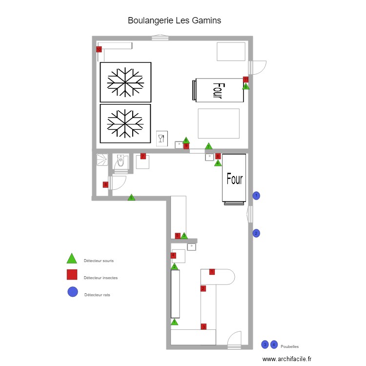 Boulangerie les Gamins. Plan de 0 pièce et 0 m2