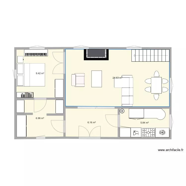 le grand appart. Plan de 