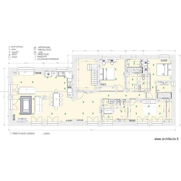 PLAN APPTS SEBASTIEN HAUTEVILLE. Plan de 0 pièce et 0 m2