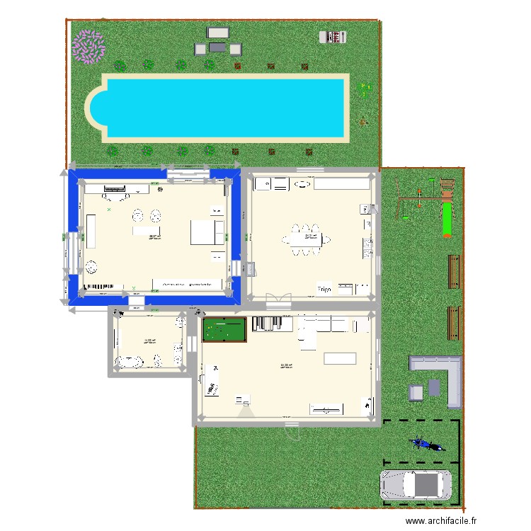 la maison du futur158. Plan de 4 pièces et 192 m2