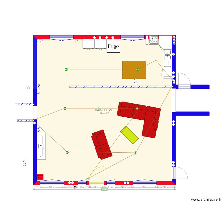 PIECE 3 PIECE A VIVRE V20 DEFINITIVE. Plan de 0 pièce et 0 m2