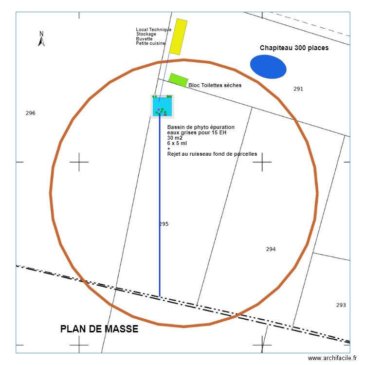 Laffont clarous chapiteau. Plan de 0 pièce et 0 m2