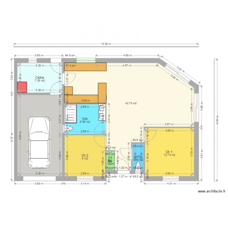 DECQUE PP. Plan de 0 pièce et 0 m2