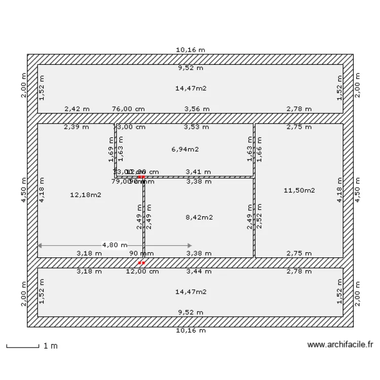 Pimor Jonquais Etage. Plan de 
