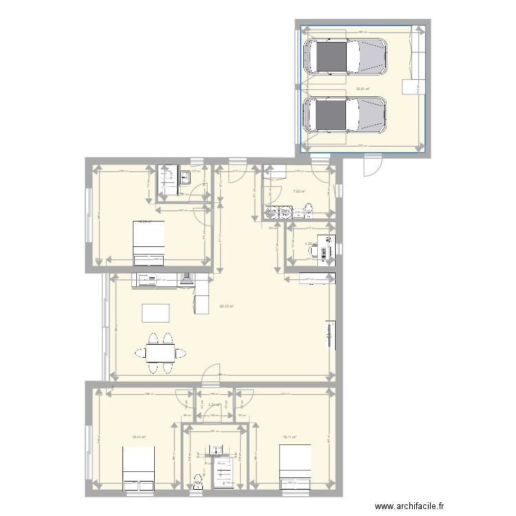 villa fuveau plein pied. Plan de 0 pièce et 0 m2