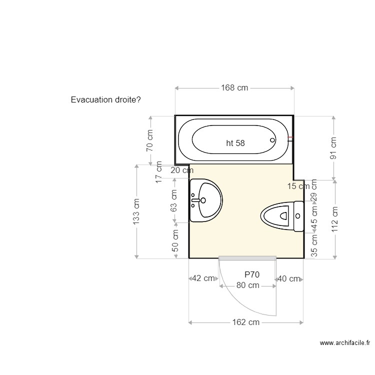 Benchergui plan. Plan de 0 pièce et 0 m2