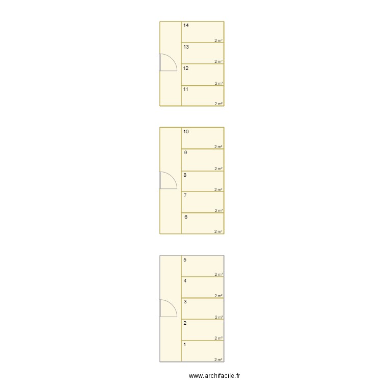 Casiers Manaslu. Plan de 0 pièce et 0 m2