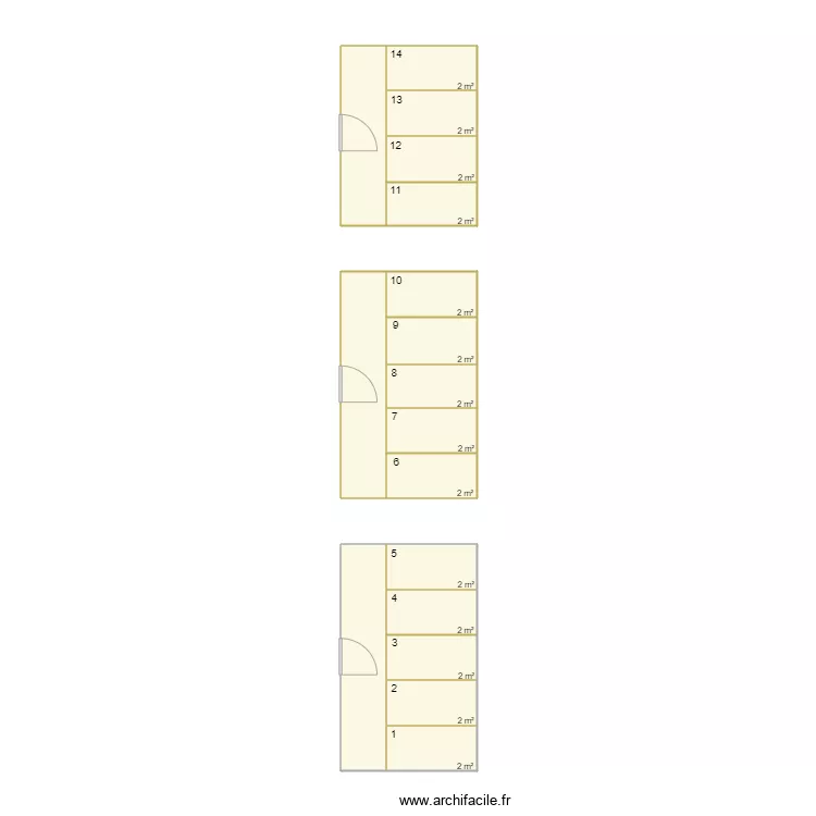 Casiers Manaslu. Plan de 