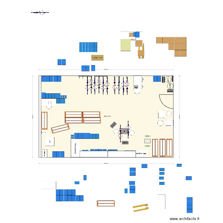 Box Villeurbanne / V4 / N-1 dispo. Plan de 1 pièce et 108 m2