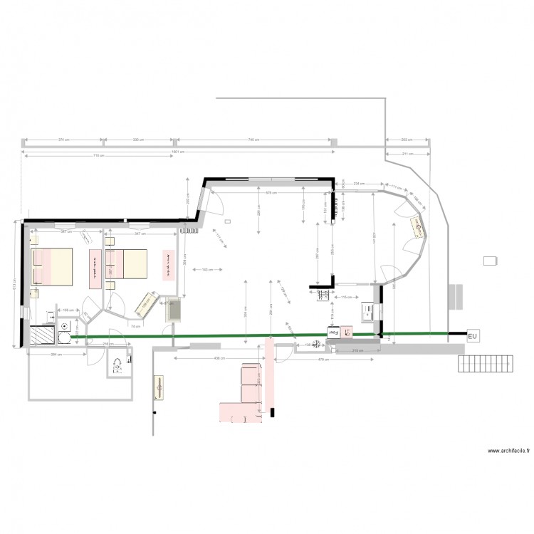 renovation. Plan de 0 pièce et 0 m2