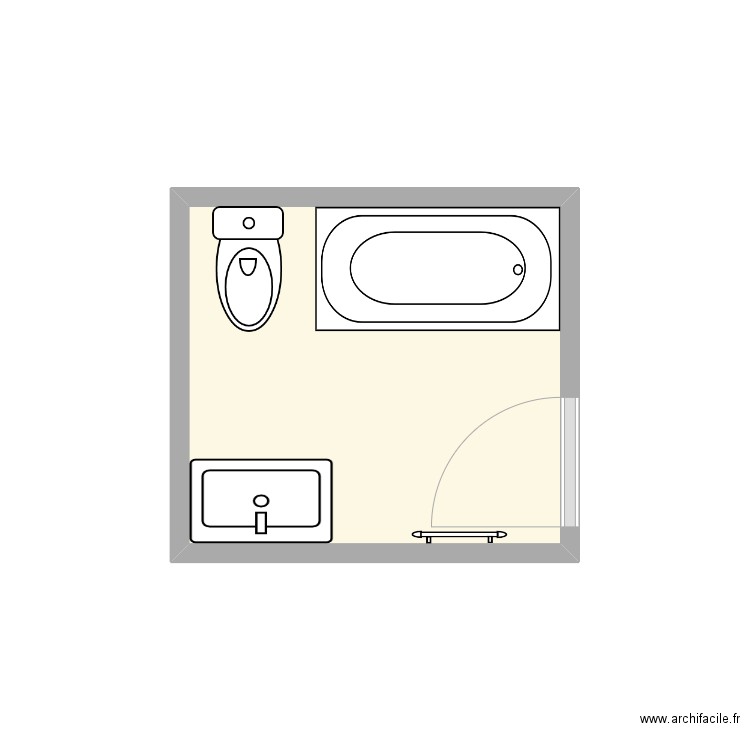 Carrivale SDB existant. Plan de 0 pièce et 0 m2