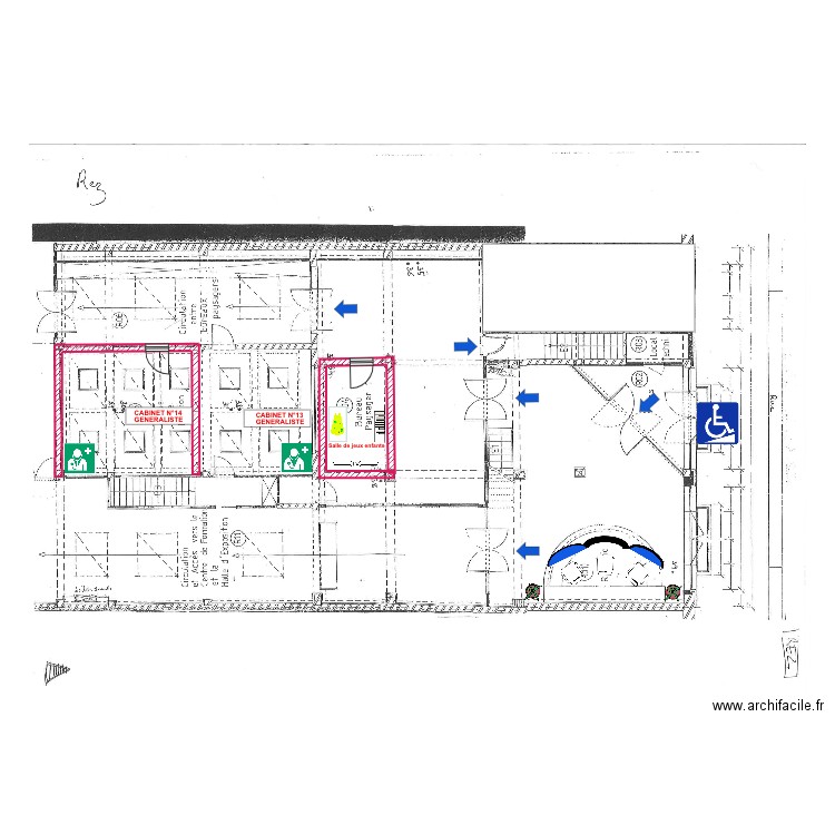 MAISON MEDICAL REZ 1. Plan de 0 pièce et 0 m2