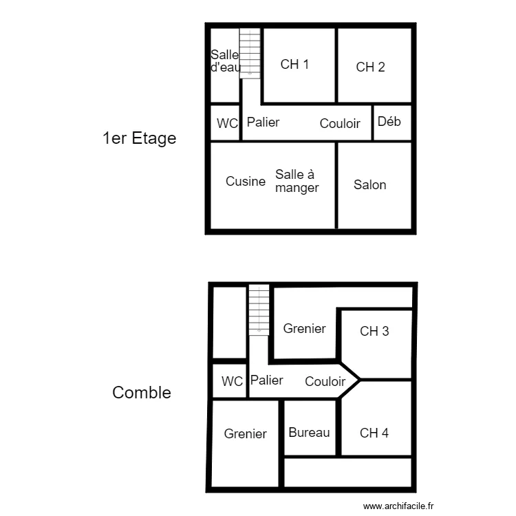 Coquis app Heming. Plan de 