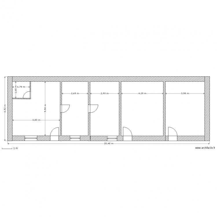 plan actuel. Plan de 0 pièce et 0 m2