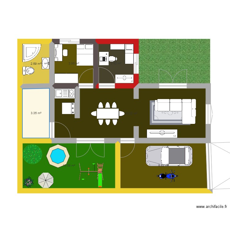 la casa mis sueños. Plan de 0 pièce et 0 m2