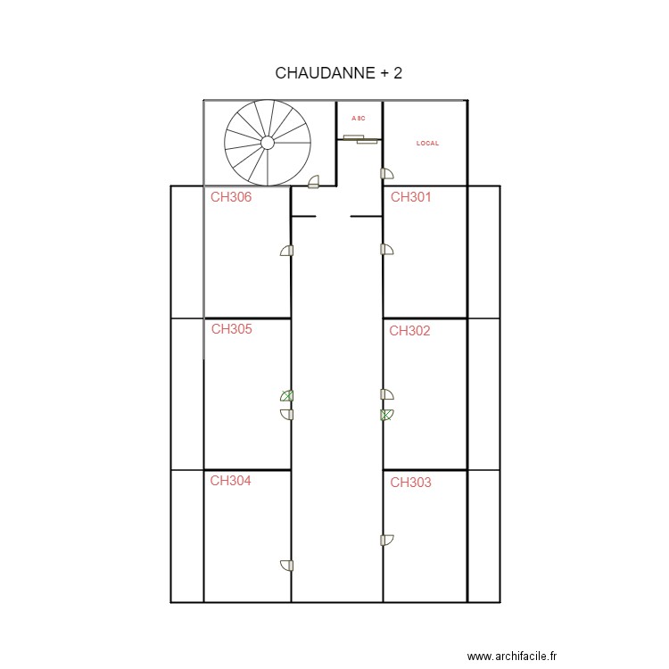 PLAN CHAUDANNE RDC. Plan de 0 pièce et 0 m2