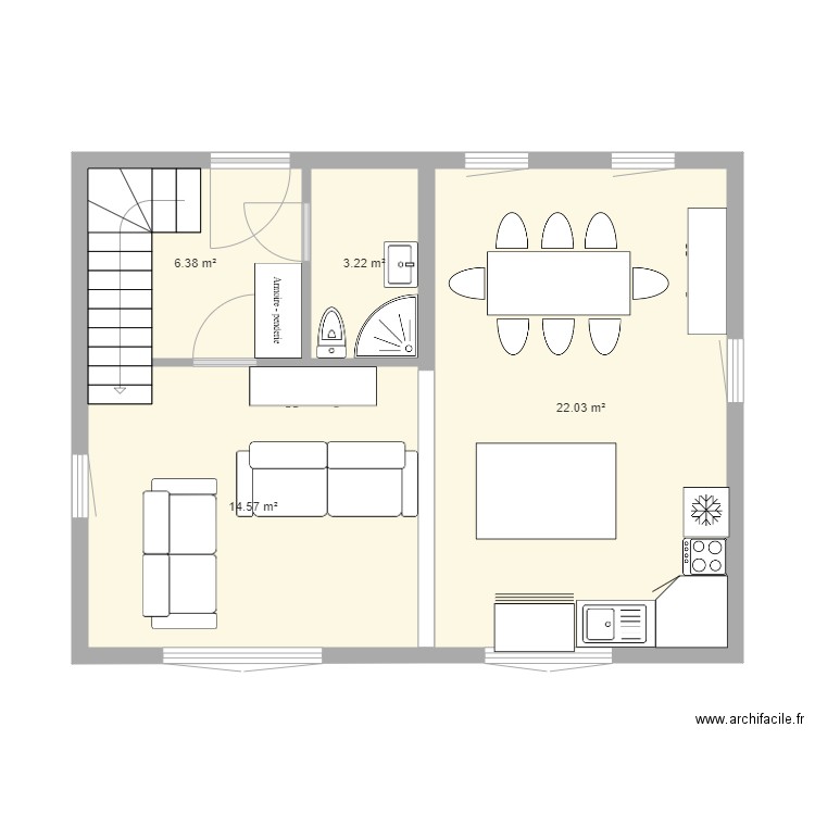 notre maison 3. Plan de 0 pièce et 0 m2