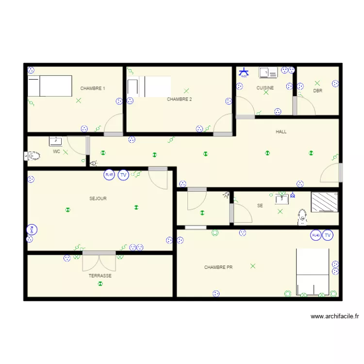 MAISON fania rachad. Plan de 