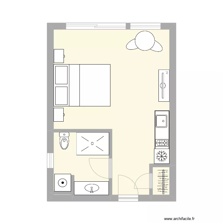 mini chalet. Plan de 