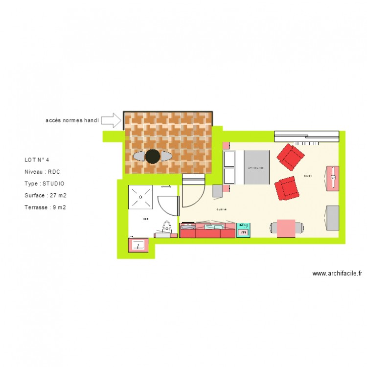 LOT 4. Plan de 0 pièce et 0 m2