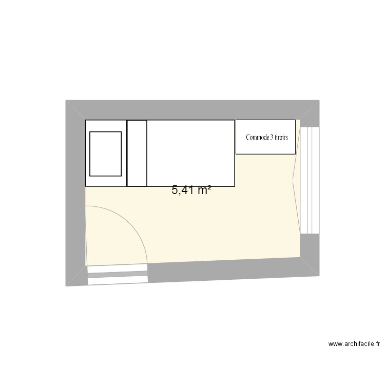 Chambre Elsa ou Maman. Plan de 0 pièce et 0 m2