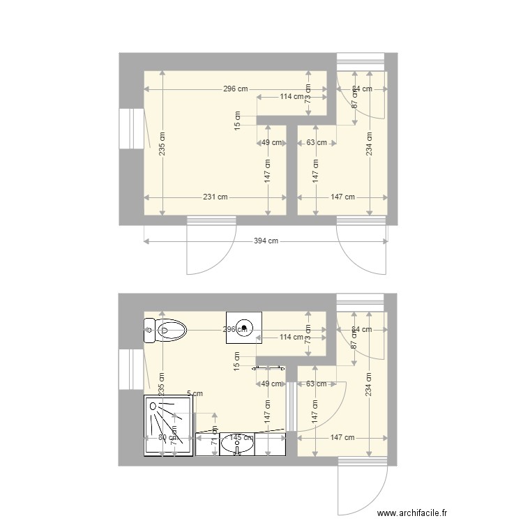 SAlle de Bain Clermont 1er. Plan de 0 pièce et 0 m2