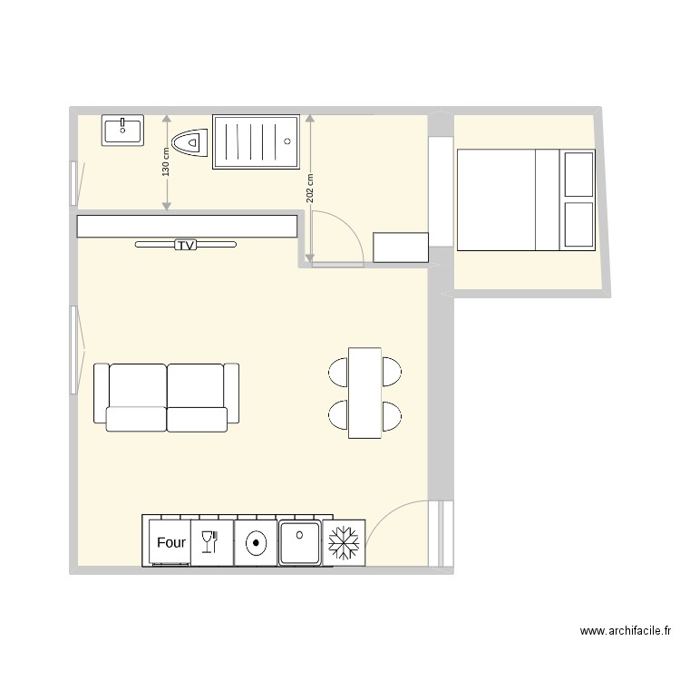plateau safranier bas v2. Plan de 0 pièce et 0 m2