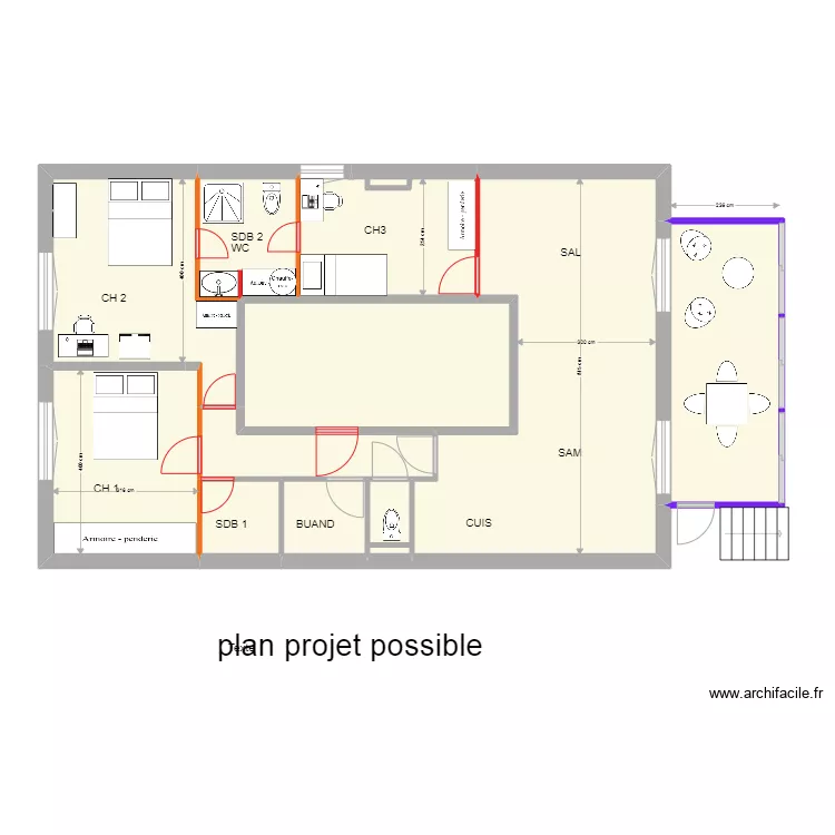 vincennes projet. Plan de 