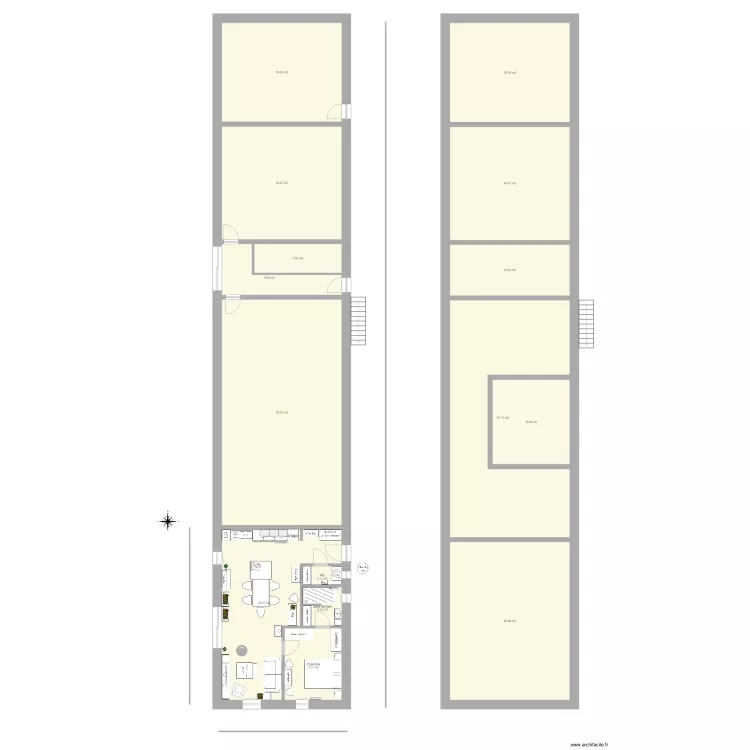 b&acirc;ti 2 plain pied ferme 7 pignon est suite parentale 1. Plan de 