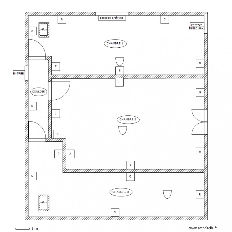 SCHEMAS ELECTRIQUES 3 CHAMBRES. Plan de 0 pièce et 0 m2